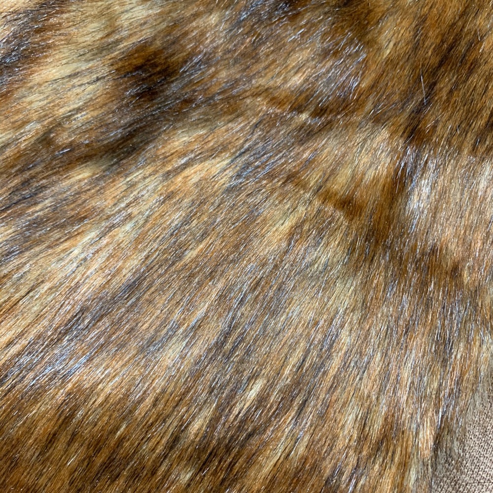 NEW The Limited Brown Faux Fur Open Front Vest - Picture 6 of 12